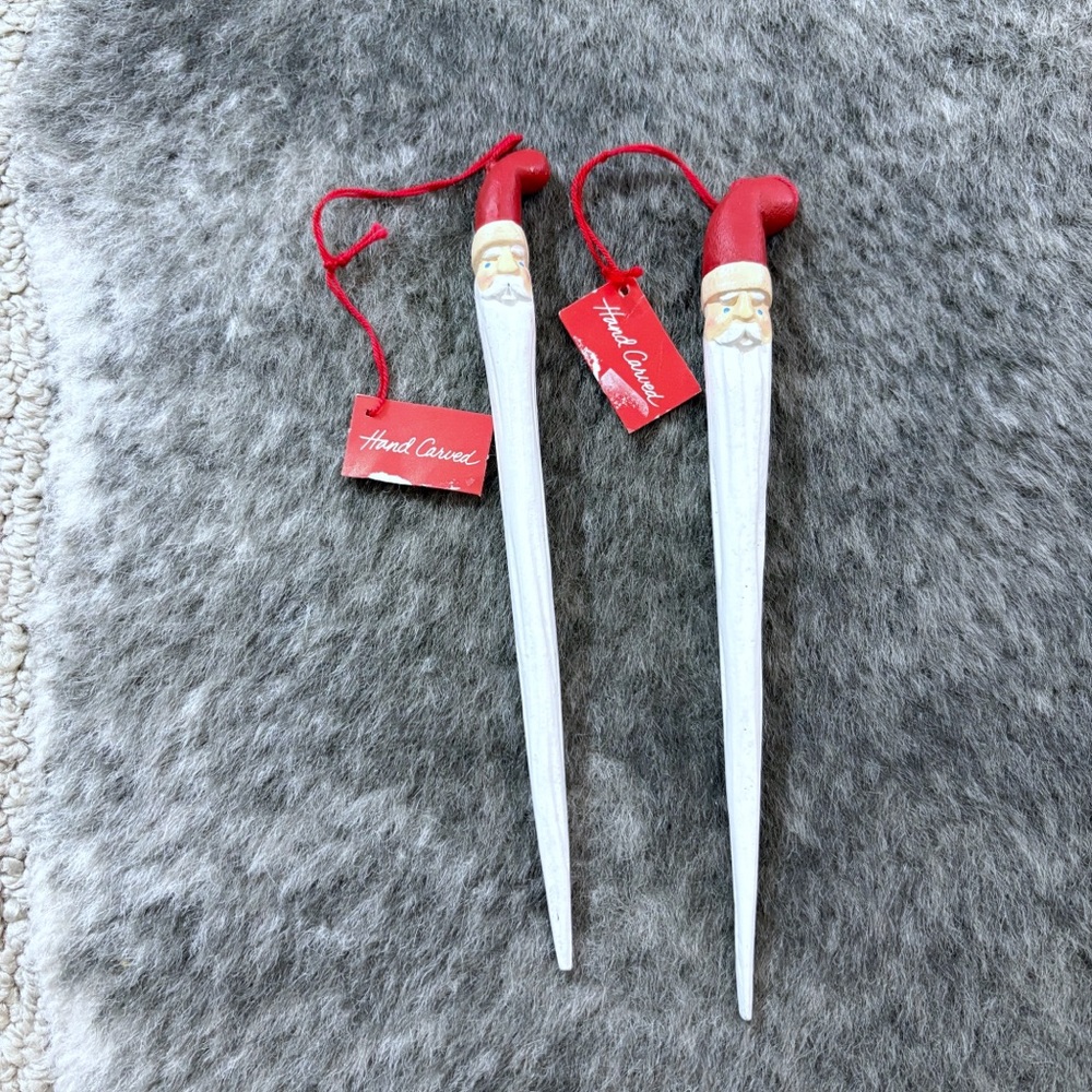 NWT Dept 56 Santa Claus Icicle Ornaments - Picture 2 of 12